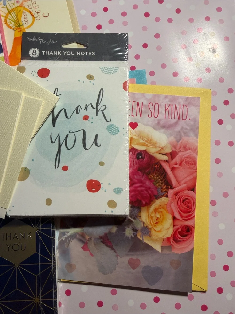 Assorted Thank You Cards - Various Sizes